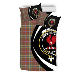 ScotsTee Shop Scottish Currie of Arran Weathered Clan Badge Tartan Bedding Set Circle Style