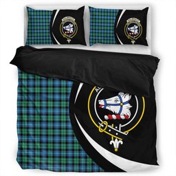 ScotsTee Shop Scottish Galbraith Ancient Clan Badge Tartan Bedding Set Circle Style
