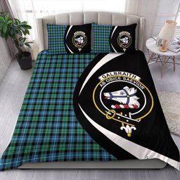 ScotsTee Shop Scottish Galbraith Ancient Clan Badge Tartan Bedding Set Circle Style