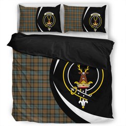 ScotsTee Shop Scottish Gordon Weathered Clan Badge Tartan Bedding Set Circle Style