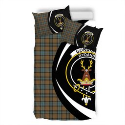 ScotsTee Shop Scottish Gordon Weathered Clan Badge Tartan Bedding Set Circle Style