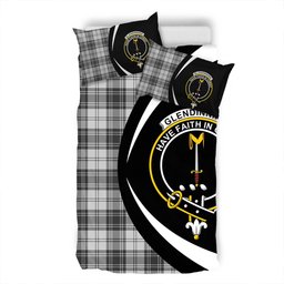 ScotsTee Shop Scottish Glendinning Clan Badge Tartan Bedding Set Circle Style