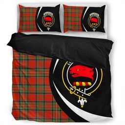ScotsTee Shop Scottish Fullarton Clan Badge Tartan Bedding Set Circle Style