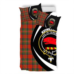 ScotsTee Shop Scottish Fullarton Clan Badge Tartan Bedding Set Circle Style