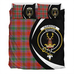 ScotsTee Shop Scottish Gordon of Abergeldie Ancient Clan Badge Tartan Bedding Set Circle Style