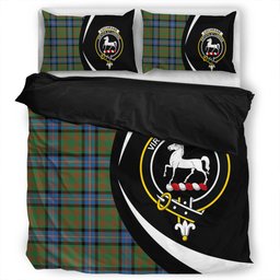 ScotsTee Shop Scottish Cochrane (Cochran) Ancient Clan Badge Tartan Bedding Set Circle Style