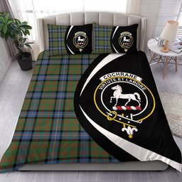 ScotsTee Shop Scottish Cochrane (Cochran) Ancient Clan Badge Tartan Bedding Set Circle Style
