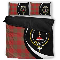 ScotsTee Shop Scottish Erskine Weathered Clan Badge Tartan Bedding Set Circle Style