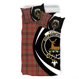 ScotsTee Shop Scottish Fulton 1999 Weathered Clan Badge Tartan Bedding Set Circle Style