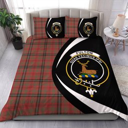 ScotsTee Shop Scottish Fulton 1999 Weathered Clan Badge Tartan Bedding Set Circle Style