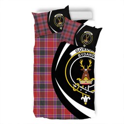 ScotsTee Shop Scottish Gordon of Abergeldie Weathered Clan Badge Tartan Bedding Set Circle Style