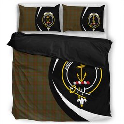 ScotsTee Shop Scottish Gray Clan Badge Tartan Bedding Set Circle Style