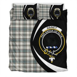 ScotsTee Shop Scottish Haney Weathered Clan Badge Tartan Bedding Set Circle Style