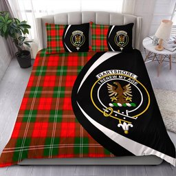 ScotsTee Shop Scottish Gartshore Clan Badge Tartan Bedding Set Circle Style