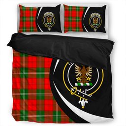 ScotsTee Shop Scottish Gartshore Clan Badge Tartan Bedding Set Circle Style
