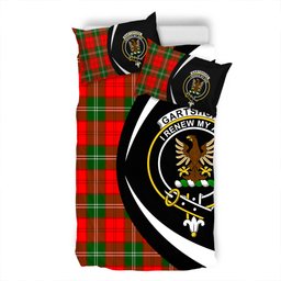 ScotsTee Shop Scottish Gartshore Clan Badge Tartan Bedding Set Circle Style