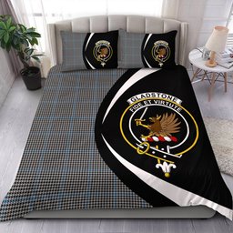 ScotsTee Shop Scottish Gladstone Clan Badge Tartan Bedding Set Circle Style
