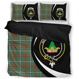 ScotsTee Shop Scottish Gayre Ancient Clan Badge Tartan Bedding Set Circle Style