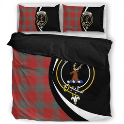 ScotsTee Shop Scottish Fraser of Boblainy Hugh Weathered Clan Badge Tartan Bedding Set Circle Style