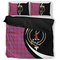 ScotsTee Shop Scottish Fraser of Reelig Ancient Clan Badge Tartan Bedding Set Circle Style