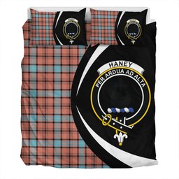 ScotsTee Shop Scottish Haney Dress Ancient Clan Badge Tartan Bedding Set Circle Style