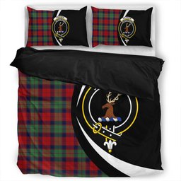ScotsTee Shop Scottish Fraser of Altyre Modern Clan Badge Tartan Bedding Set Circle Style