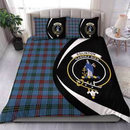 ScotsTee Shop Scottish Eglinton District (Montgomery of Ayrshire) Ancient Clan Badge Tartan Bedding Set Circle Style