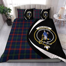 ScotsTee Shop Scottish Eglinton District (Montgomery of Ayrshire) Modern Clan Badge Tartan Bedding Set Circle Style