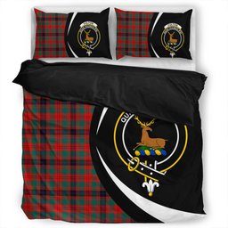 ScotsTee Shop Scottish Fulton 1999 Modern Clan Badge Tartan Bedding Set Circle Style