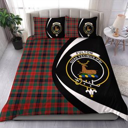 ScotsTee Shop Scottish Fulton 1999 Modern Clan Badge Tartan Bedding Set Circle Style