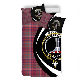 ScotsTee Shop Scottish MacColl (MacCall) Weathered Clan Badge Tartan Bedding Set Circle Style