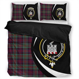 ScotsTee Shop Scottish MacDonald of Clanranald Modern Clan Badge Tartan Bedding Set Circle Style