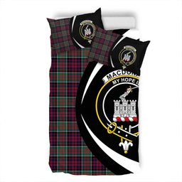 ScotsTee Shop Scottish MacDonald of Clanranald Modern Clan Badge Tartan Bedding Set Circle Style