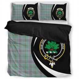 ScotsTee Shop Scottish Irvine of Glentulchan Ancient Clan Badge Tartan Bedding Set Circle Style