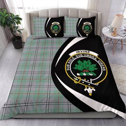 ScotsTee Shop Scottish Irvine of Glentulchan Ancient Clan Badge Tartan Bedding Set Circle Style