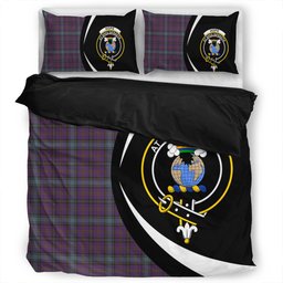 ScotsTee Shop Scottish Hope Vere Weathered Clan Badge Tartan Bedding Set Circle Style