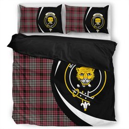 ScotsTee Shop Scottish Little of Morton Rigg Ancient Clan Badge Tartan Bedding Set Circle Style