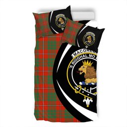ScotsTee Shop Scottish MacGregor of Balquhidder (Gregor of Balquhidder) Ancient Clan Badge Tartan Bedding Set Circle Style
