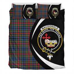 ScotsTee Shop Scottish MacDonald of P.E. Island (Donald of P.E. Island) Modern Clan Badge Tartan Bedding Set Circle Style
