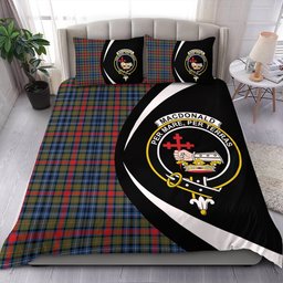 ScotsTee Shop Scottish MacDonald of P.E. Island (Donald of P.E. Island) Modern Clan Badge Tartan Bedding Set Circle Style