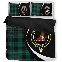 ScotsTee Shop Scottish MacAulay of Lewis Modern Clan Badge Tartan Bedding Set Circle Style