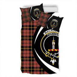 ScotsTee Shop Scottish MacAlister of Skye Ancient Clan Badge Tartan Bedding Set Circle Style
