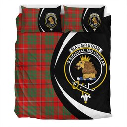 ScotsTee Shop Scottish MacGregor of Balquhidder (Gregor of Balquhidder) Modern Clan Badge Tartan Bedding Set Circle Style