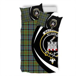 ScotsTee Shop Scottish MacDonald of Clanranald Ancient Clan Badge Tartan Bedding Set Circle Style