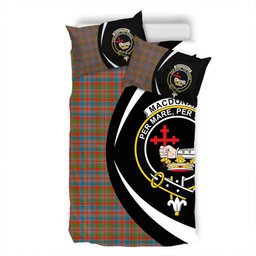 ScotsTee Shop Scottish MacDonald of Boisdale (Donald Boisdale) Ancient Clan Badge Tartan Bedding Set Circle Style