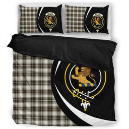 ScotsTee Shop Scottish MacFie of Colonsay Dress (MacPhee of Colonsay Dress) Weathered Clan Badge Tartan Bedding Set Circle Style