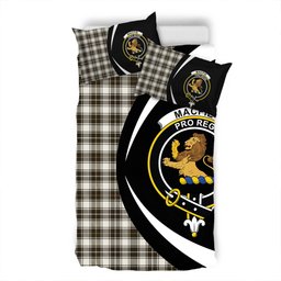 ScotsTee Shop Scottish MacFie of Colonsay Dress (MacPhee of Colonsay Dress) Weathered Clan Badge Tartan Bedding Set Circle Style