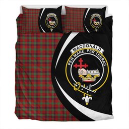 ScotsTee Shop Scottish MacDonald of Aird & Valley (Donald of Aird & Valley) Modern Clan Badge Tartan Bedding Set Circle Style