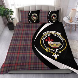 ScotsTee Shop Scottish MacDonald of P.E. Island (Donald of P.E. Island) Weathered Clan Badge Tartan Bedding Set Circle Style
