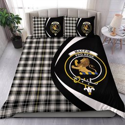 ScotsTee Shop Scottish MacFie of Colonsay Dress (MacPhee of Colonsay Dress) Modern Clan Badge Tartan Bedding Set Circle Style